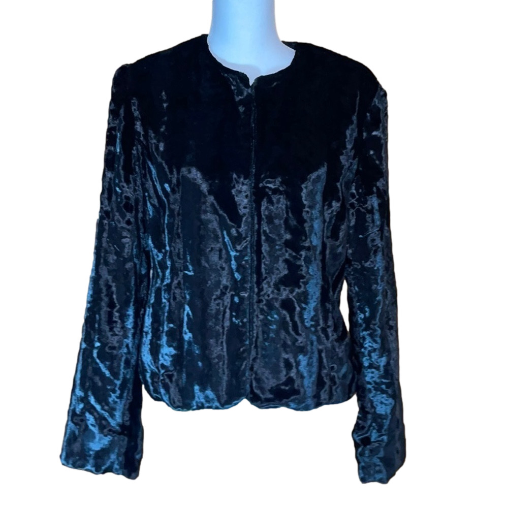 Valerie Stevens Broadtail Faux Fur Jacket - EUC